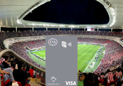 Vista del Estadio Akron sede del Mundial 2026. Pasos para participar en el concurso Vive el Mundial con la tarjeta Bradescard.